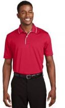 Sport-Tek� Dri-Mesh� Polo with Tipped Collar and Piping